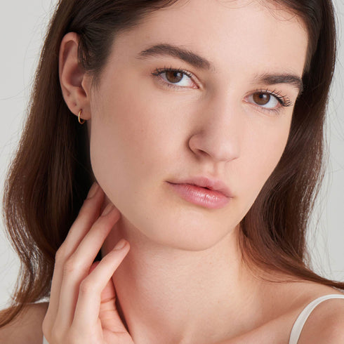 14kt Gold Huggie Hoop Earrings